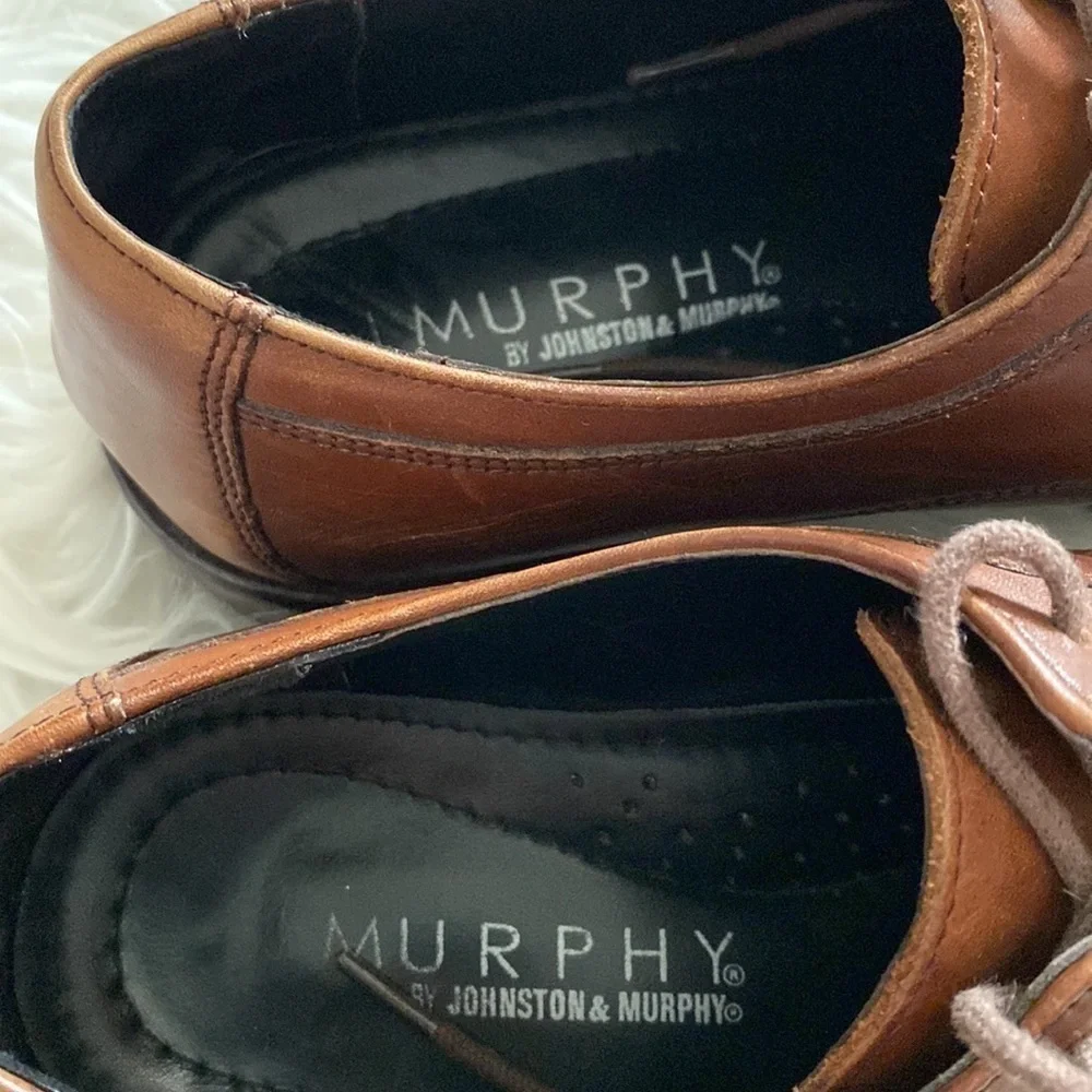 Johnston & Murphy brown leather Oxford shoes